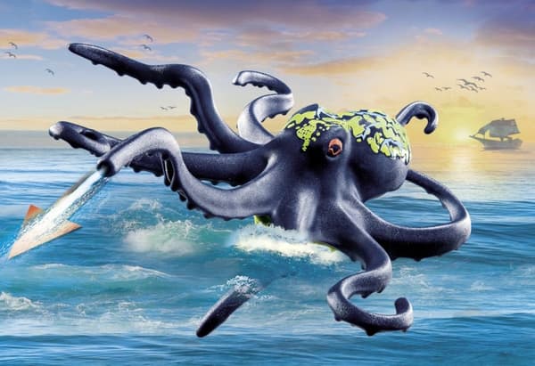 PLAYMOBIL Piratstrid med jättebläckfisk - 71419