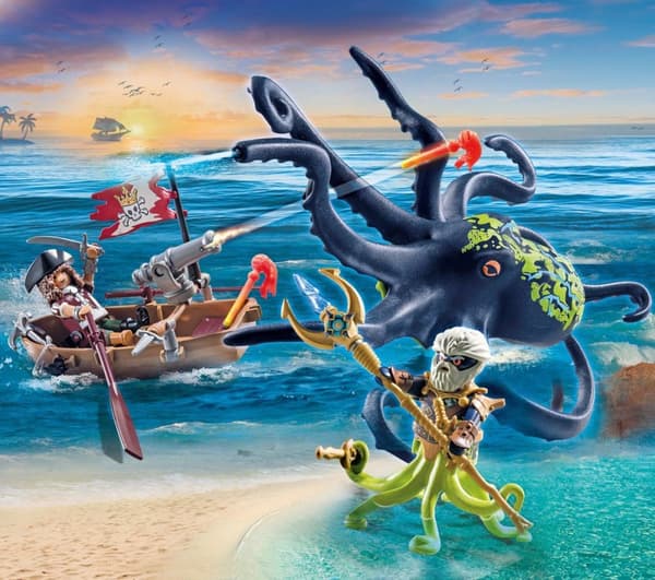 PLAYMOBIL Piratstrid med jättebläckfisk - 71419