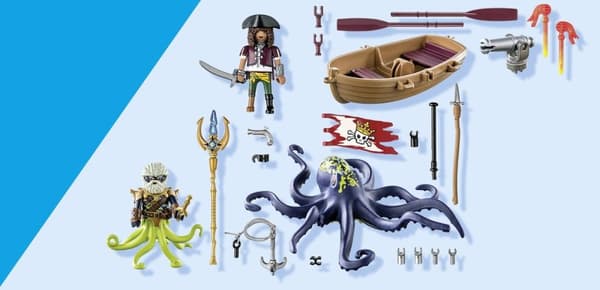 PLAYMOBIL Piratstrid med jättebläckfisk - 71419