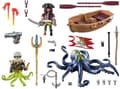 Miniatyrbild 9 av 11: PLAYMOBIL Piratstrid med jättebläckfisk - 71419