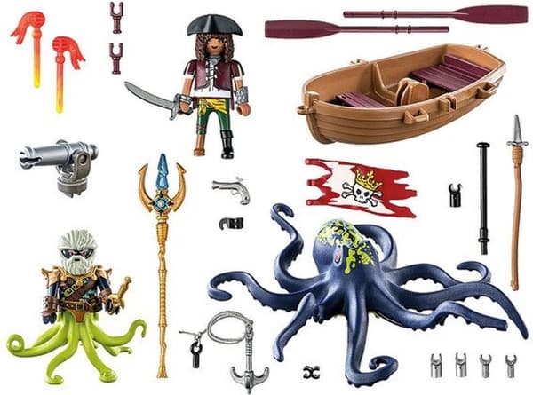 PLAYMOBIL Piratstrid med jättebläckfisk - 71419