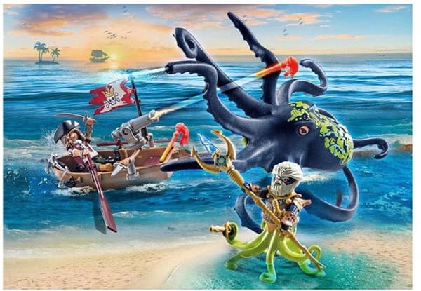PLAYMOBIL Piratstrid med jättebläckfisk - 71419