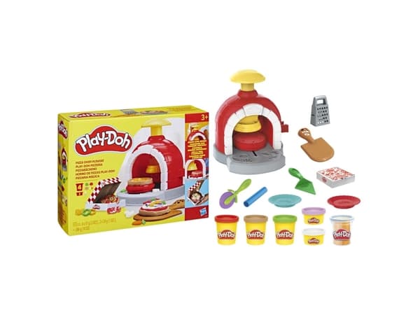 Play-Doh Kitchen Creations Pizza Oven Playset, 3 år, Ikke giftig, Modelleringsleire, Flerfarget