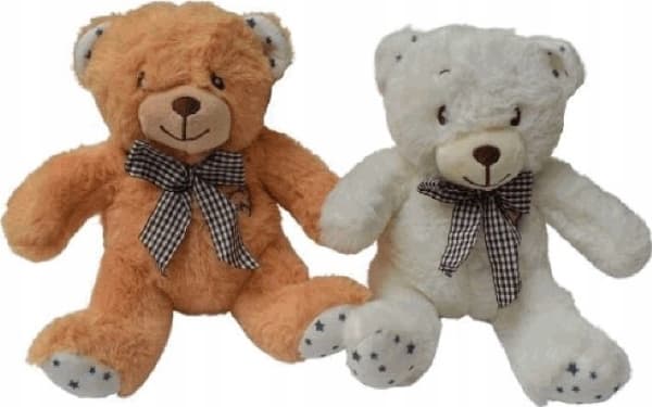 Deef Teddybjørn med rutete sløyfe 04150 41502