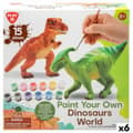 Miniatyrbild 1 av 3: Set med 2 dinosaurier PlayGo 15 Delar 6 antal 14,5 x 9,5 x 5 cm Dinosaurier För målning