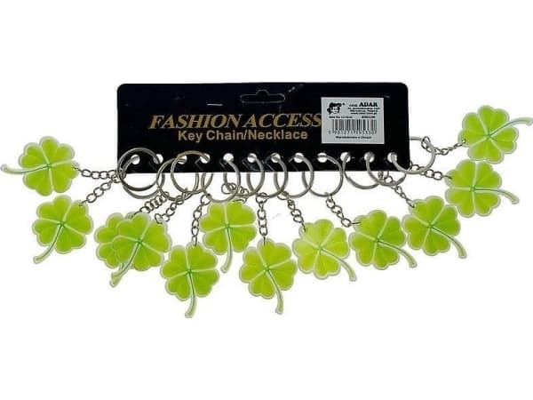 KEY RING 5 CM CLOVER OP.12 PCS 595330