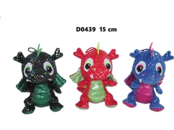 Skinnende drage 15cm MIX