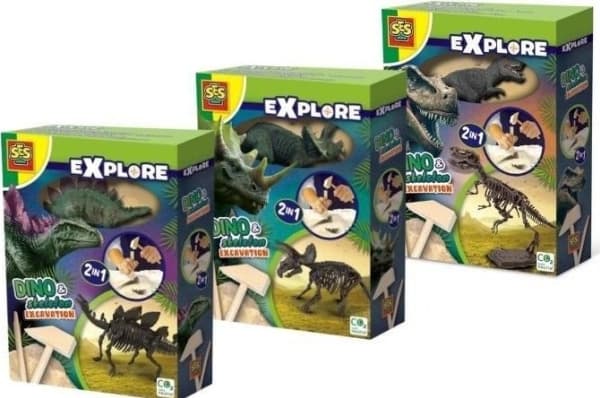 SES SES SES Dinosaurus- ja lasikaivaus 2in1 25090 50904