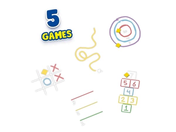 SES SES Chalk Games 5in1 02207 22075