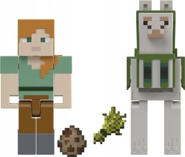 Mattel Minecraft-figur Alex og Lama