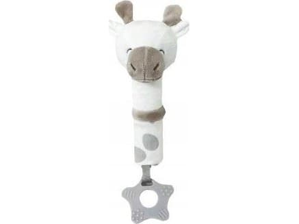 TULILO - 9392 GIRAFFLEKE MED LYD, GRÅ OG HVIT 17CM
