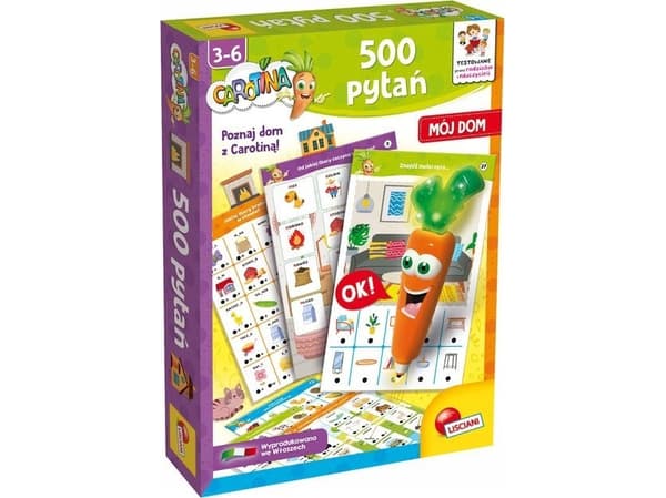 PROMO Carotina 500 kysymystä opettavainen peli Minun taloni 106721 LISCIANI