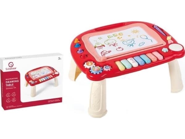 Educational table with a battery-operated slide rule 9 activities 101589