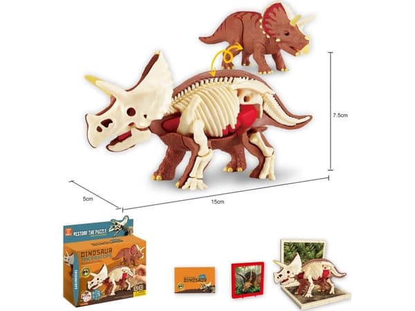 Trifox DINOSAUR MED FÄLLBART SKYLT