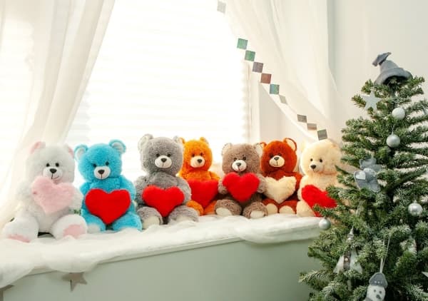 FRANK bamse 50 cm hvid