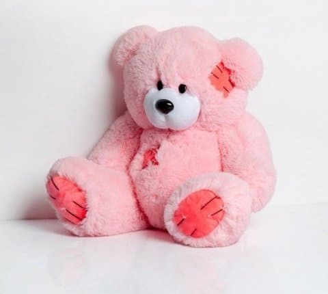 Nallekarhu 60 cm pinkki