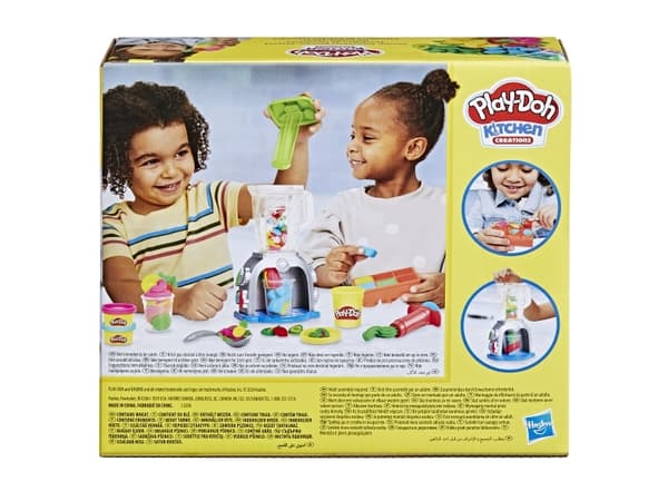 Play-Doh Kitchen Creations Swirlin'' Smoothies Blender-lekset, Pysselset för barn, 3 År, Giftfri, Multifärg