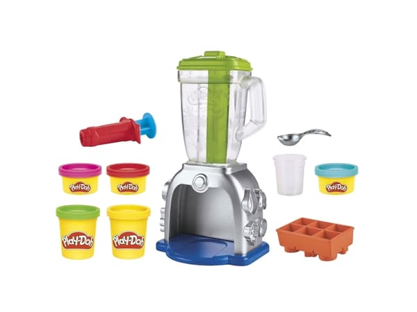 Play-Doh Kitchen Creations Swirlin'' Smoothies Blender-lekset, Pysselset för barn, 3 År, Giftfri, Multifärg
