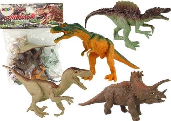 LeanToys Figur Dinosaurier Parkdjur 4 st.