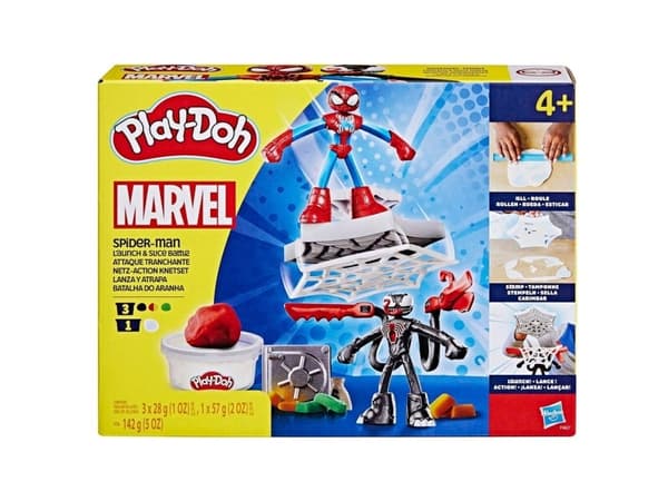 Play-Doh Spiderman Launch & Slice Battle