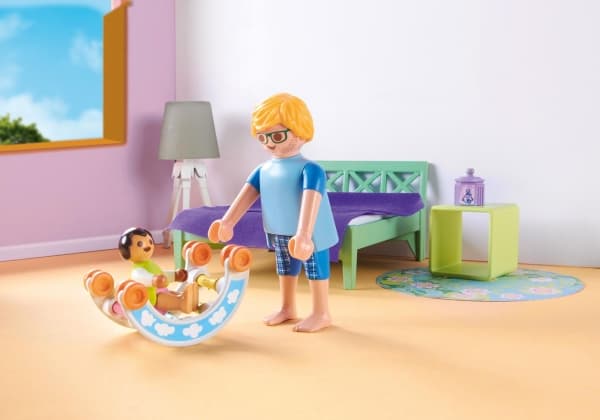 Playmobil My Life Sleeping room with baby play corner, Hus, My Life, 4 År, Multifärg, Plast