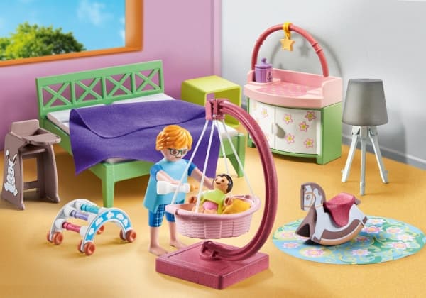 Playmobil My Life Sleeping room with baby play corner, Hus, My Life, 4 År, Multifärg, Plast