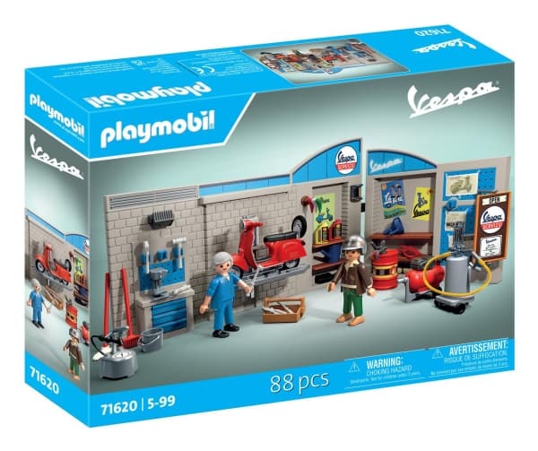 Playmobil Vespa 60s Garage, Garage, Vespa, 5 år, Flerfarget, Plast