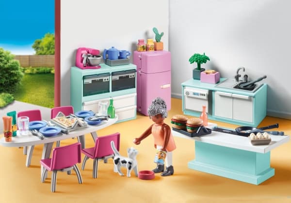 Playmobil My Life Kitchen with dining place, Kök, My Life, 4 År, Multifärg, Plast