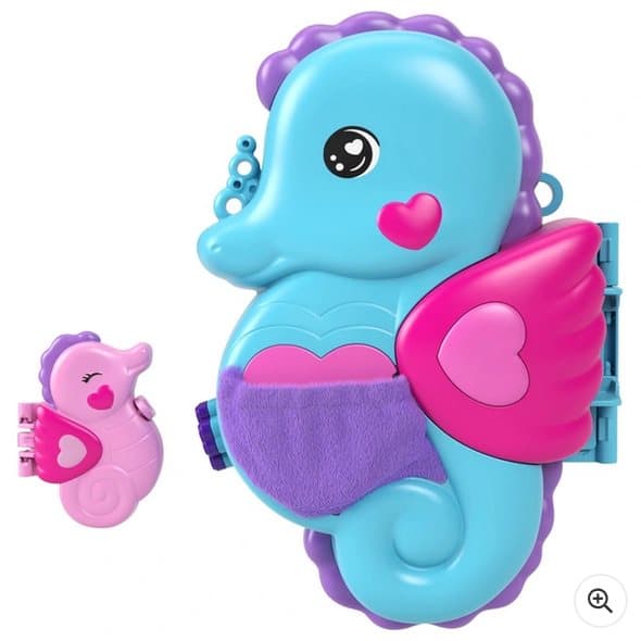 Polly Pocket Daddy & Me Seahorse Purse Compact Playset
