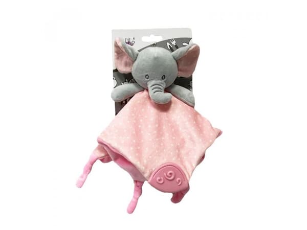 Tulilo kosedyr Miluś the Elephant rosa 25x25 cm