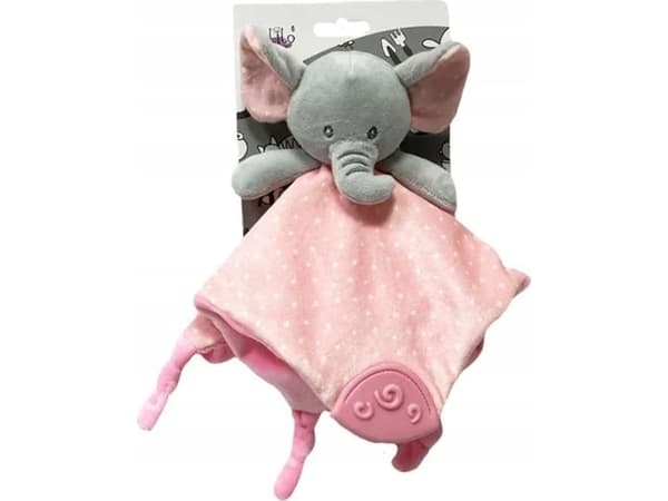 Tulilo kosedyr Miluś the Elephant rosa 25x25 cm