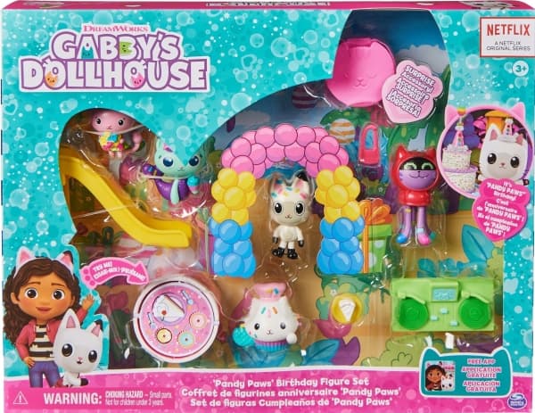Gabby''s Dollhouse GDH FGR PandyPwsBdayFgSet INTL GML, Dyr, 3 år, Flerfarget