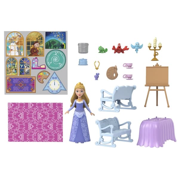 Disney Princess Vogn & Slott Lekesett