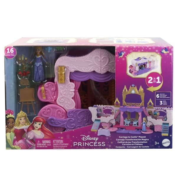 Disney Princess Vogn & Slott Lekesett
