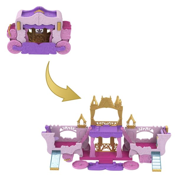 Disney Princess Vogn & Slott Lekesett