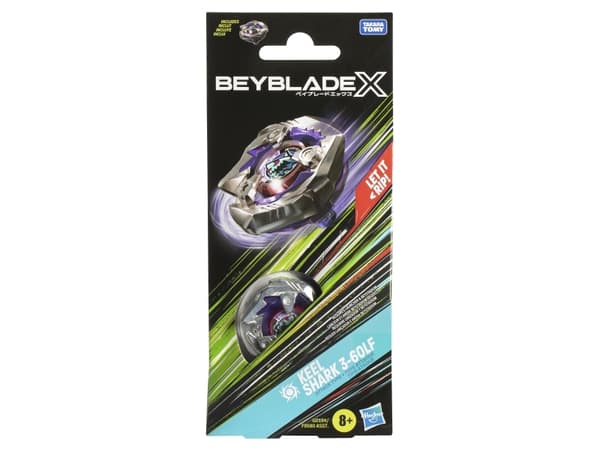 Beyblade X Keel Shark 3-80LF, Spinnertopp, 8 år