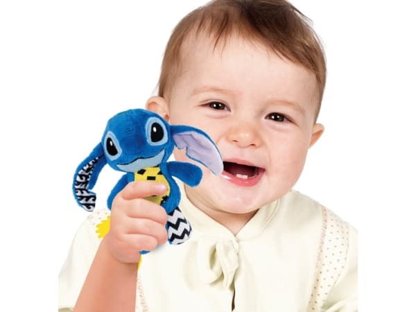 Clementoni Disney Baby Stitch Soft Rattle, Pojke/flicka, Tyg, Plast, Plysch, Multifärg