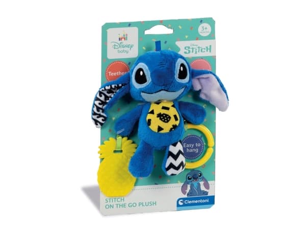 Clementoni Disney Baby Stitch Soft Rattle, Pojke/flicka, Tyg, Plast, Plysch, Multifärg