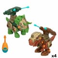 Miniatyrbild 1 av 8: Set med 2 dinosaurier Colorbaby 21 x 14 x 9,5 cm ledad Projektilutskjutare 4 antal Dinosaurie