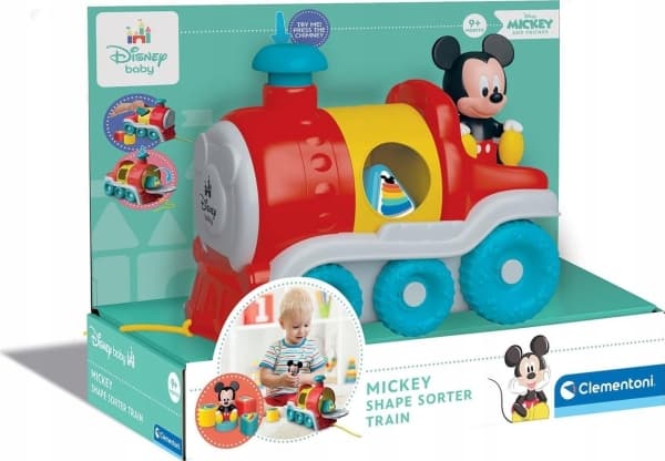 Clementoni Toys CLE Baby Mickey Sorteringståg 17900