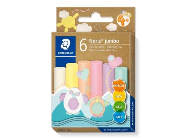 STAEDTLER Plastilin-Knete Noris Jumbo pastelli