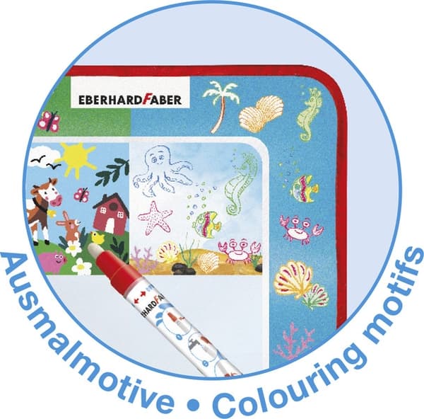 Eberhard Faber EF-524130 Ritmatta Aquafun 32x32cm Inkl. 1 vattenpenna