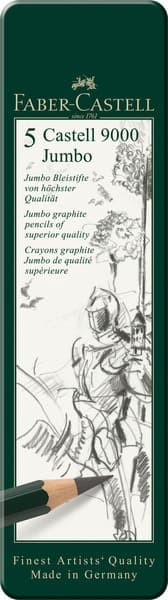 Faber Castell FC-119305 Pencil 9000 Jumbofodral med 5 delar