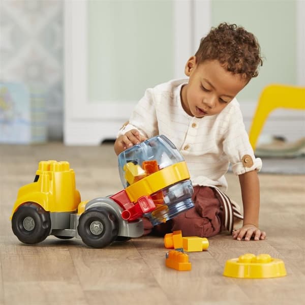 Mega Bloks CAT Cement Truck + Blokke