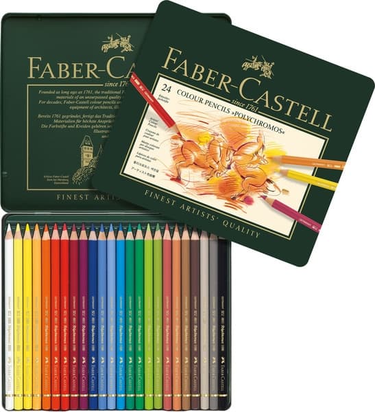 Faber Castell FC-110024 Färgpenna Polychromos etui med 24 delar