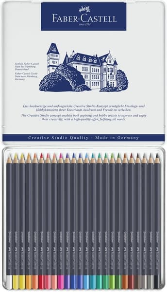 Faber Castell FC-114724 Färgpenna Faber-Castell Goldfaber Pennfodral à 24 delar
