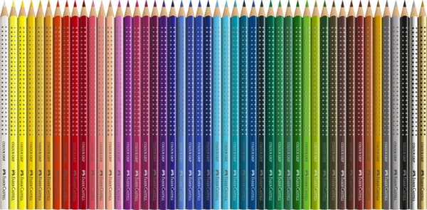 Faber Castell FC-112449 Farveblyant FC Grip 48 stykker 2 rækker af 24 stykker papetui