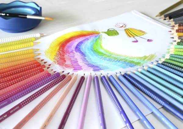 Faber Castell FC-112449 Farveblyant FC Grip 48 stykker 2 rækker af 24 stykker papetui