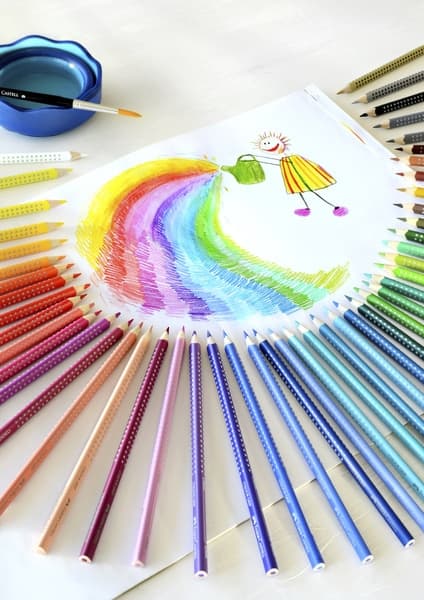Faber Castell FC-112449 Farveblyant FC Grip 48 stykker 2 rækker af 24 stykker papetui
