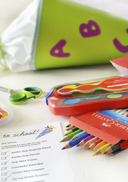 Faber Castell FC-110912 Färgpenna Jumbo GRIP-fodral med 12 delar
